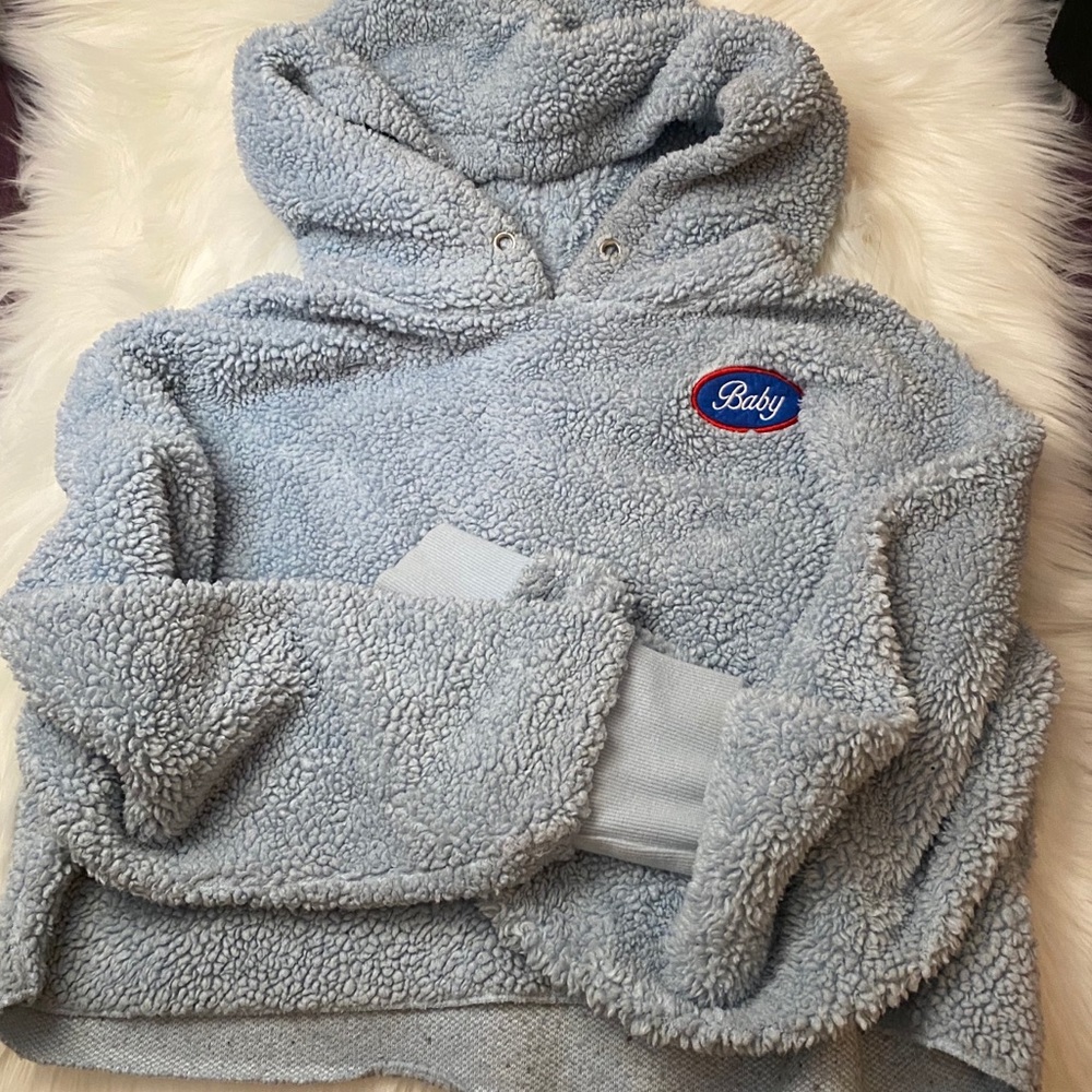 Teddy Crop Sweatshirt